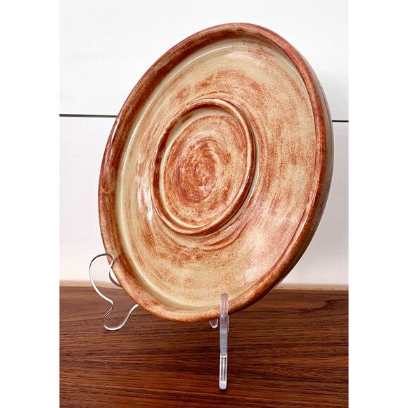 Vintage Large Round Handmade Ceramic Casserole Dish - Picture 9 of 10